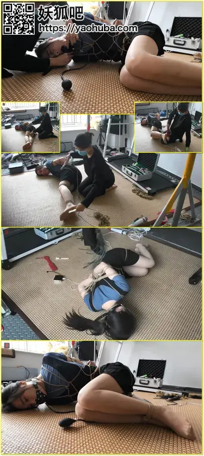 瑾瑜小主很给力，花样百出虐菲菲，黑蓝双姝第一集：双棒+枪+TT多种震，此类、毛刷花样TK、充气口塞，鞭打，折腾的菲菲很悲催  