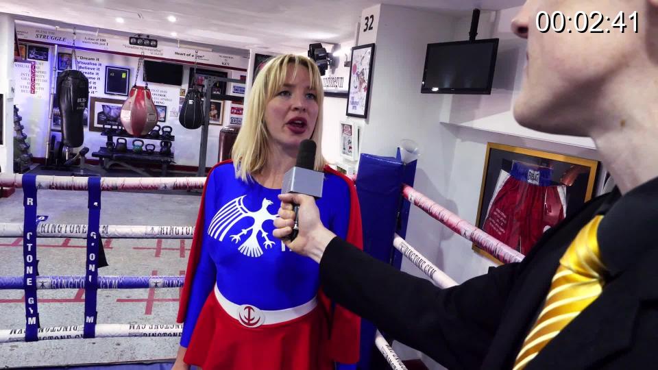 MISS FREEDOM v DR PROGRESS Miss Freedom can't take another defeat, and in the 'jobber' program, that's all she's getting, daily. She hatches a plan to trick the Announcer by promising to be enthusiastic about losing if he will give her powers back. However, the plan backfires spectacularly and she ends up stripped of powers again and facing the formidable Dr Progress in the ring, with him deciding the rules, which happen to be maximum pain until he gets tired. Miss Freedom receives one of the worst squashes in Championship history! <br><span style='color:#b0b0b0;'>[隐藏文字，购买后可见]</span>