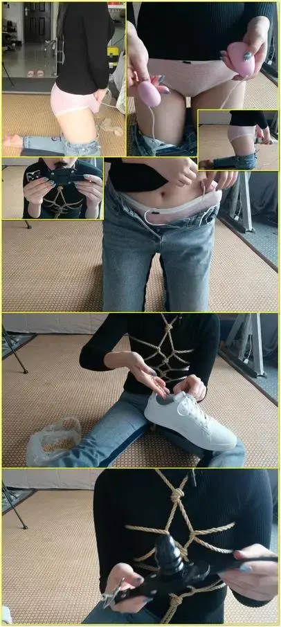 豆豆，食髓知味的自虐女孩，假JJ塞入外出第一集，室内自虐，TT塞入+棒双重嗨，假J口塞+TT塞入+踩豆，外出游戏的“豆豆式”标准配置示范  