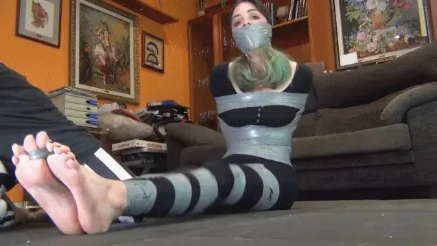 Marlene's revenge (MP4 HD) 1280 x 720 MP4 HD Revenge video! Marlene has managed to escape and she's now waiting for MssImperdible to get her revenge. She's assaulted the exact moment she enters the room. “How did you?... MMMMMMMMMPPPPPPPPPPPHHHHHHHH!!!!!!!!!!!!!”. “If you want the panties so bad you can eat them!”. Now Marlene gags her victim with the panties, some sock and a huge tape gag. She ties her really tight, using a lot of tape. “This will teach you!”, “MMMMMMMMMMMMMMMMPPPPPPPPPPPPPPPHHHHHHHHHH!!!!!!!!!!!!!!!”. MssImperdible is the one helpless now!<br><br><span style='color:#b0b0b0;'>[隐藏文字，购买后可见]</span>
