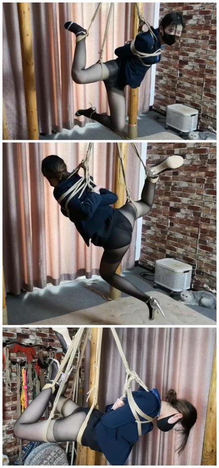 痛苦的悬吊 束缘阁  杨蕊 蓝色西服 悬吊  定拍  QQ 63111044<br>不要用手机下载 用电脑下载完成之后解压  解压密码 ：随心