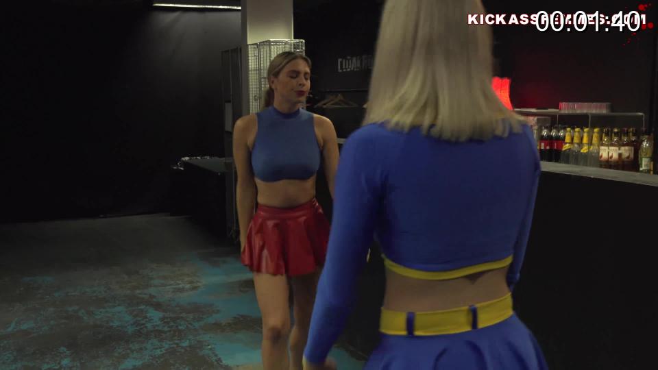 THE WINTER FEMMES [4K] ULTIMA V SUPERGIRLY! When Supergirly is lured into a fiendish trap she soon learns that appearances can be deceptive! This once all powerful superheroine becomes the prey of the girl next door -  she goes by the name of Ultima and she's deceptive, smart and totally devilish!  This is an end to end battle between good and evil, two powerful women in boots, two fierce fighters with incredible strength who engage a brutal martial arts, kickboxing, unarmed combat battle using their incredible legs, fists, hardbodies and throat lifting superstrength to rip each other apart.  These 2 girls power boost into different guises and personas, getting stonger and fiercer throughout but there can only be one winner....<br><span style='color:#b0b0b0;'>[隐藏文字，购买后可见]</span>