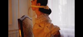 Bondage  Gag and Latex Skirt 欧美小视频