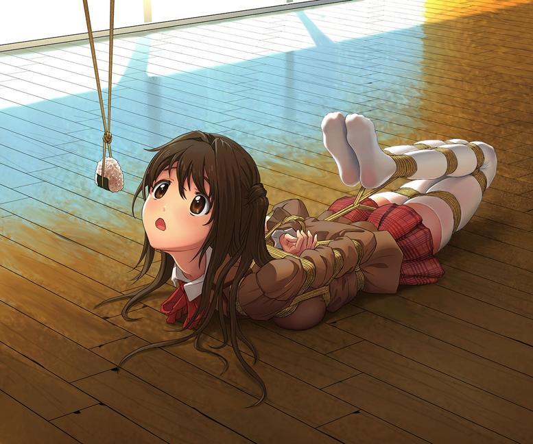 二次元 [Boxtie,Sailor suit,Hogtie (Lying on stomach),Breast bondage,Japanese Anime,England student uniform,White Pantyhose,microskirt,J. School Uniform]
