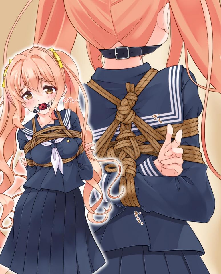 杂图 [Boxtie,Sailor suit,Gag,Breast bondage,Japanese Anime,Ball gagged]