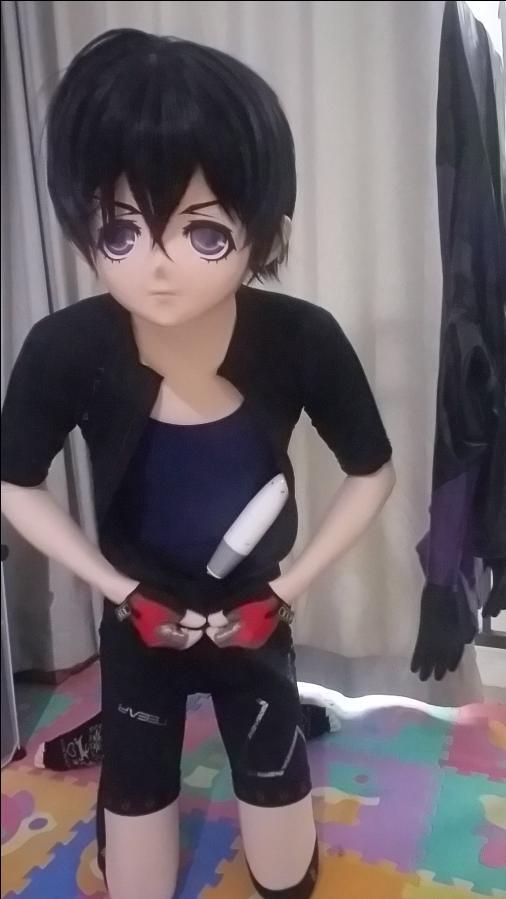 【kigurumi】穿骑行服的啵酱 【青冥之淚】在[X_X]和[X_X]的前后夹击下，被骑行服紧紧束缚住的啵酱将如何挣扎。。