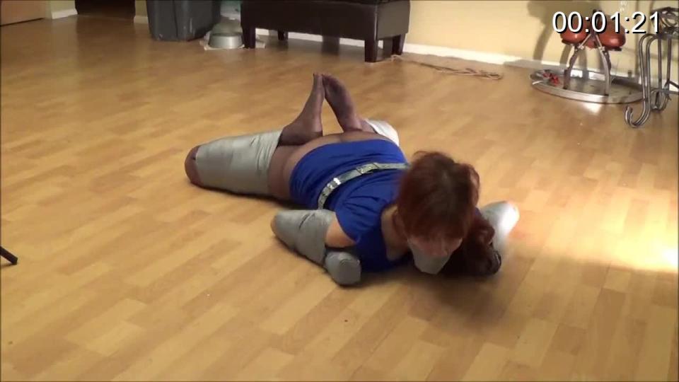 stephanie mars extreme taping Stephanie mars is completely bound in tape.gagged with tape, Dressed in dress and panty hose.<br><br><span style='color:#b0b0b0;'>[隐藏文字，购买后可见]</span>