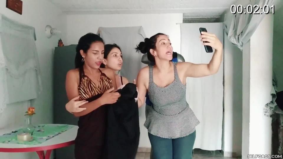 Laura, Katherine &amp; Maria in- The Live Clothes Seller Sexy Maria Martinez has made a business out of selling clothes through live video on Facebook, but the clothes she's selling are in such bad quality that customers keep complaining and Maria refuses to give any refunds. Laura and Katherine are two of those customers who have had it with Maria!<br><br>During a live show, Katherine and Laura interrupt Maria and makes her into being tied up and gagged live on camera! They shove two pairs of panties from Maria's collection into her mouth and wraps it shut with clear tape before they hogtie the greedy little bitch.<br><br>Laura and Katherine constantly make sure to interact with the customers on Maria's live stream and does a great job to show what they've done to the helpless scam seller. They finally take the money back Maria wouldn't refund them and leave Maria all hogtied, gagged and struggling in front of all her viewers on her live stream! So humiliating!!!<br><br><span style='color:#b0b0b0;'>[隐藏文字，购买后可见]</span>