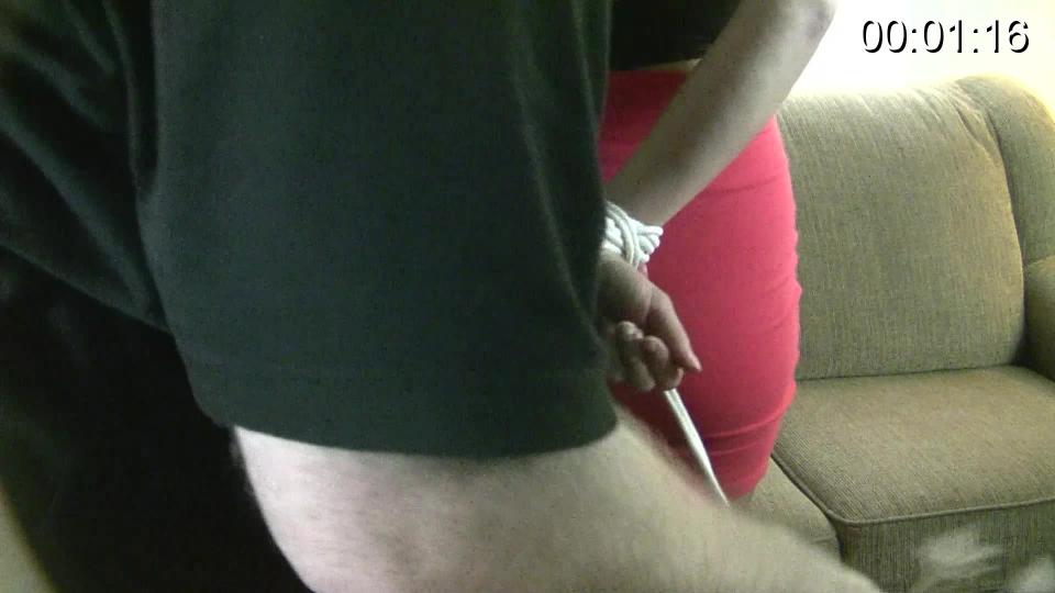 Blair Blouson Home Invasion Blair just got home from bring out all day when she notices that the couch cushions are messed up suddenly she is grabs from behind and hand gagged. he tell her to cooperate and be quiet and she won't get hurt. he then stuffs a cloth in her mouth and tells her not to spit it out and then uses rope to tie her hands and ankles legs when he pulls the wad out and then uses a scarf to give her a tight cleave gag and while she struggles he adds another scarf for a blindfold and watches her scream squirm and bed him to let her go.<br><br><span style='color:#b0b0b0;'>[隐藏文字，购买后可见]</span>