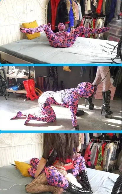 ZENTAI &amp; DC femdom  Dog Forced Excited [Bondage] ZENTAI & DC femdomDog Forced Excited [Bondage]<br><span style='color:#b0b0b0;'>[隐藏文字，购买后可见]</span><br>描述：人妖玩弄zentai美女