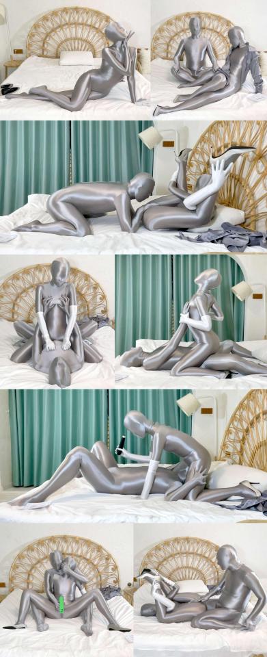 [爱丝袜の凌风姐姐]——银色催眠师(中)——凌风和催眠师的zentai恋物激情play 这是旧片转号，已经和管理人员沟通过获得许可，请审核予以放行，谢谢~。<br>为了方便大家挑选购买凌风的原创，我们启用了新的原创账号。<br>旧账号今后只用来发布zentai搬运内容。<br>请诸位悉知，及时关注我们的新账号，并及时从我们的旧账号下载已购买的凌风系列原创视频。<br>为补偿错过下载的用户，此部旧视频，由原价19钻变更为17钻。<br>给各位带来诸多不便，请海涵。<br><br><br><br><br>剧情简介：恋物癖女孩凌风，在新年当天，收到了神秘催眠师寄来的包裹，从拆开包裹，到一步步被催眠师催眠控制，最后被绑在床上无情的玩弄......<br><br>上集:<br>凌风喜欢在晚上偷偷穿着zentai和风衣出门玩外出play，又是一个偷偷玩外出play的晚上，<br>回了家，凌风依然意犹未尽，她回味着刚才走在大街上，自己在zentai包裹下的性感身材，被男人们集体视歼意淫的那种精神块感。<br>回味着回味着，她的恋物瘾就犯了，秘密花园不由自主的就湿了起来。<br>于是她便穿着zentai和高跟鞋在家里各种搔首弄姿，用小跳D自嗨着，很是一副淫娃的上头相。<br>自嗨过后坐在沙发上自拍了一会，一边玩手机一边挑鞋，准备起身去洗澡时，发现身边凭空多了神秘的盒子。<br>扎着丝带的盒子看上去像是一只礼物盒，是一位自称是银色催眠师的人送给她的新年礼物。<br>盒子里有一件银色zentai   一件银色丝绸风衣   一封银色催眠师的神秘来信   召唤银色催眠师的卡片。<br>迫不及待的她穿上了银色丝绸风衣，隔着风衣抚摸着自己，开心的不得了。<br>看着手里的召唤卡，凌风对神秘的银色催眠师很是期待，却不知这正是银色催眠师的一场阴谋……<br><br>中集：(本集)<br>大胆的凌风准备召唤神秘的银色催眠师，看看他究竟是何方神圣。<br>她坐在床上换好了银色zentai，丝滑的触感和迷人奢华的光泽，让凌风忍不住自摸了一番。<br>自嗨后，她穿上了丝绸风衣，提上高跟鞋，并且戴上了白色丝绸手套，准备一会好好地挑逗一下催眠师。<br>然后她用召唤卡召唤了银色催眠师……<br>银色催眠师登场，一个同样穿着银色zentai的人靠法术幻影移形，突然出现在凌风的背后，把她吓了一跳。<br>银色催眠师盘坐着一动不动，凌风调皮的用她的白色丝绸手套挑逗着银色催眠师……<br>终于银色催眠师被凌风挑逗的欲火焚身，两个人在床上开启了一场翻云覆雨的zentai恋物play……<br>各种姿势 各种体位 各种器具 各种抚摸揉搓 虐阴扇比比 捂嘴ZX 骑脸绝闷ZX 嗡嗡棒强高……<br>翻云覆雨后的凌风，放松了警惕，被银色催眠师用雪花项链进行催眠，晕倒在床上。<br><br>下集：<br>醒来的凌风，发现自己中了催眠术，四肢动弹不得。<br>只能眼睁睁的看着催眠师在床上给自己来了个结结实实的大字绑。<br>凌风哪里会知道，等待着她的，会是疯狂又无情的折磨……<br>催眠师露出了邪恶的面目，拿出各种器具，用各种玩法狠狠地玩弄凌风。<br>最后催眠师施展法术凭空离开了，留下被绑在床上的凌风独自一人，裆部还抵着嗡嗡棒……<br>凌风在阵阵强高的折磨中大声呼救，却徒劳无功。<br>多次的高朝将她的体力透支，身体一阵抽搐之后，便昏了过去……<br><br>PS：头像下面点点关注，可及时接收“凌风姐姐”新发布原创片的站内提醒，永远不迷路。