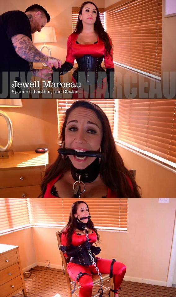 ShinyBound: Jеwеll Маrсеаu- Sраndех, Lеаthеr, аnd Сhаins  Category: BONDAGE<br>Related Categories: CORSET, SPANDEX, WIDE TIGHT BELTS, LEATHER, LEATHER GLOVES.<br>Keywords: chained, leather restraints, padlocked, gagged, strapped, leather corset, spandex, lycra, jewell marceau, catsuit, helpless, posture collar, opera gloves, bit gag, fetish. <br>类别：束缚<br>相关类别：紧身胸衣，氨纶，宽紧腰带，皮革，皮革手套。<br>关键词：链式，皮革束缚，挂锁，堵嘴，绑带，皮革紧身胸衣，氨纶，莱卡，jewell marceau，紧身连衣裤，无助，姿势衣领，歌剧手套，比特堵嘴，恋物癖。<br><br><span style='color:#b0b0b0;'>[隐藏文字，购买后可见]</span>