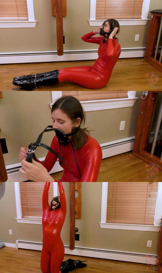Bondage Junkies: SВ Сhаllеngе: Fаith's Каrmа Categories: self-bondage, rigging, predicament, catsuit, handcuffs, challenge, legcuffs, ballgag, balletboots<br>Keywords: bondagejunkies, bondage, rope bondage, shibaru, suspension, belts, bedtie, hogtied, tight bondage, strict bondage, bound elbows, struggling, ballgagged, helpless.<br><span style='color:#b0b0b0;'>[隐藏文字，购买后可见]</span>