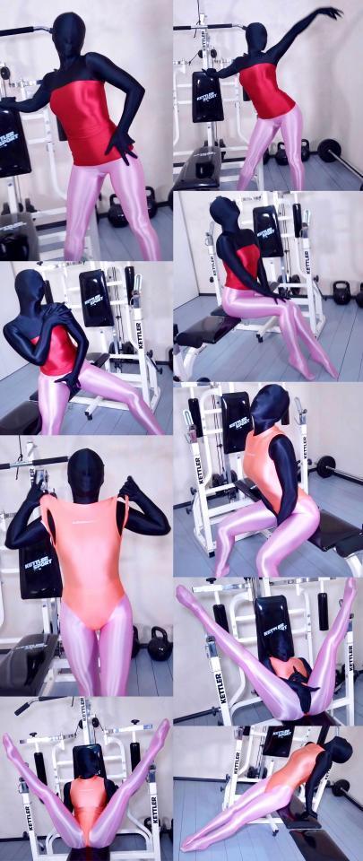 [W’sH]——Olivia——黑zentai——健身房V字腿自嗨记(红色抹胸裙+粉色光泽袜+橙色泳衣) 舞蹈生女孩的健身房发骚记。<br>多层丝滑光泽衣物包裹<br>先是：黑色zentai 粉色光泽袜 红色抹胸光泽裙。<br>然后：黑色zentai 粉色光泽袜 橙色光泽高叉泳衣。<br><br>女孩身穿zentai 光泽袜 抹胸裙，在健身房发骚扭动。<br>多层的包裹让她恋物瘾上头，欲罢不能。<br>她脱去了抹胸裙，换上了高叉泳衣。<br>zentai 光泽袜 高叉泳衣。三层紧致丝滑衣物紧紧地包裹着女孩。<br>她开心的劈出了高难度V字腿，摆着超级柔韧且性感的姿势。<br>她拉动着高叉泳衣的裆部。布料前后滑动，隔着光泽袜和zentai摩擦着小比比。<br>全身被紧紧地包裹住，下面麻麻酥酥，女孩很快乐……<br><br><br><br>注：<br>W'sH 工作室<br>专注于zentai、紧身衣、spandex、丝滑光泽衣物、乳胶、睡袋、捆绑、锁链……等一系列恋物拍摄。<br>清一色欧美模特，高颜值，好身材。<br>单女、女女、三女应有尽有，各种玩法层出不穷。<br>拍摄手法极具艺术性，作品极具收藏价值。<br><br>注：<br>已取得W'sH工作室的代发授权，并已提交给管理员。<br><br>注：<br>价格我已协调W'sH，给中国的粉丝们争取了能够接受的价格。<br>若是还觉得贵，请自行参考C4S上的价格。<br><br>注：<br>很抱歉，不支持定拍。<br>可私信提出建议，我会帮助转达。