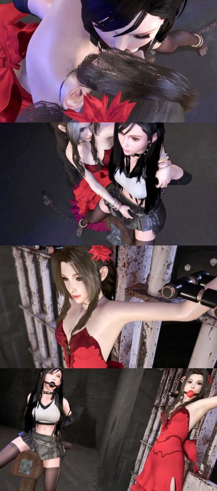 【蒂法和爱丽丝的监禁地狱】百合系列——被铁链锁在木马上的蒂法以及拷在铁门上的爱丽丝你将会如何选择？ 【蒂法和爱丽丝的监禁地狱】百合系列——被铁链锁在木马上的蒂法以及拷在铁门上的爱丽丝你将会如何选择？<br>林子菌工作室有动画合集<br>解压密码：jingjing