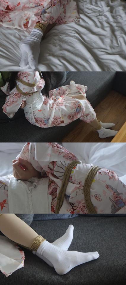 【和服叶子】慢放镜头下的捆绑挣扎，沉浸体验 不知道大家有没有看过丽柜美束的视频，我以前就觉得他们的慢放系列很美，感觉在慢放的镜头下能放大很多细节，于是这次就拍了这样的视频~也可以欣赏一下我的音乐品味呢hhh这次的视频有提前给我身边的一位男性朋友看，他说他是用家里的投影仪投出来看的，虽然时长不是很长，不过看到后面居然就忍不住那啥了∑( 口 ||他说他自己也没想到，不知不觉产生了沉浸感，Emmmm可能是吧hhh<br>ps：依然会以低价出售视频喔，目的就是希望大家可以没有负担地购买观看，如果想要更多支持叶子可以加入赞助计划或者赞助服装喔，会有每期视频精选gif套图的小福利~