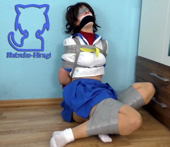Video Special Training for Sakura 2.0 Original Damsel in Distress: Sakura Kasugano<br><br>The models are over 21. Dont post or upload our video some where else or we´ll go for legal consequences!<br><br>Sakura prepared herself for the next Tournament with a special training she learned some time ago. The only problem was the masked intruder who knocked her out with a chloroformrag, who had another "Special Training" in store for her! Will Sakura break her bonds and kick his ass??? Or will she get stay tied and gagged, not able to join the next Tournament???<br><br>Video includes: A lot of Pantys, on screen tieing, on screen gagging, pantyshots, tape bound, frog tied, socked feet, stuffgag, plastergag, tapegag, over the mouthgag, struggling, moaning, boxtie, tape blindfold, chloroform knockout, chloroformed again, stuffed in a bag, kidnapped, gag talk, and a lot of pantys!<br><br>Video Length: 17:26 Minutes