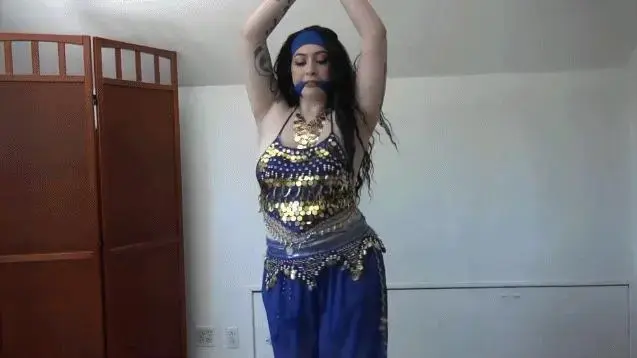 Amilia Onyx in Superbound Compilation-Beautiful Bellydancers in Bondage: Trained to Entertain &amp;  Super buxom beauty Amilia enters in full bellydancer regalia as she rhythmically moves to the beat, swaying her hips with salacious precision. She notices her audience and smiles as she delves into her routine. Later, we see her putting on some items to enhance her already ultra-alluring look as she puts on earrings and then takes off her scarf and gags herself! We see why as she prostrates herself on her knees with her wrists bound in front of her. It would seem her master enjoys such displays and she does whatever he asks, including pleasuring herself! After this she is back to dancing, this time with her wrists still tied and her mouth gagged. With gusto, she moves those amazing hips as her big breasts bounce and entrance the gaze. For her next performance her wrists are untied and she makes use of cymbals which she clanks to the music. Clearly, she is a multi-talented young lady with a great deal to offer to her master!<br><br><span style='color:#b0b0b0;'>[隐藏文字，购买后可见]</span>