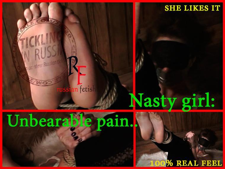 RussianFetish: Nasty girl: UNBEARABLE PAIN Name - Natasha<br>Nation - Russian<br>Age - 22 y.o.<br>Height - 173 cm<br>Response to bastinado - she said that she really liked, although it hurts.<br><br>Natasha is interested in Eastern culture and decided to try the punishment, which is very common in the East - bastinado....<br>She was tied up and severely beaten on her feet (soles), she moaned loudly. And after that she said that she wanted to try it more! Natasha is a real fan of bastinado and BDSM.<br>Enjoy!<br>姓名-娜塔莎<br>民族-俄罗斯<br>年龄-22岁。<br>高度-173厘米<br>回应bastinado-她说，她真的很喜欢，虽然它伤害。<br><br>娜塔莎对东方文化感兴趣，并决定尝试惩罚，这在东方-巴斯蒂纳多很常见。...<br>她被捆绑起来，脚（鞋底）受到严重殴打，她大声呻吟。 之后她说她想尝试更多！ 娜塔莎是bastinado和BDSM的真正粉丝。<br>享受吧！<br>Category: BASTINADO<br>Related Categories: BONDAGE, FOOT FETISH, BASTINADO, GAGGING, BDSM.<br>Keywords: hot, bastinado russian, foot, tickling in russia, falaka, russian, tied and gagged, type bondage, russian fetish, soles, feet foot fetish soles, feet, bdsm, natasha, nasty, bondage, rope bondage, shibaru, suspension, belts, bedtie, hogtied, tight bondage, strict bondage, bound elbows, struggling, ballgagged, helpless.<br>类别：巴斯蒂纳多<br>相关类别：束缚、恋足、巴斯蒂纳多、作呕、BDSM。<br>关键词：热，bastinado russian，脚，在俄罗斯挠痒痒，falaka，俄罗斯，绑和堵嘴，类型束缚，俄罗斯恋物癖，鞋底，脚恋物癖鞋底，脚，bdsm，娜塔莎，讨厌，束缚，绳索束缚，shibaru，暂停, 腰带, 睡衣, hogtied, 紧束缚, 严格束缚, 束缚手肘, 挣扎, 缠结, 无助。<br><span style='color:#b0b0b0;'>[隐藏文字，购买后可见]</span>