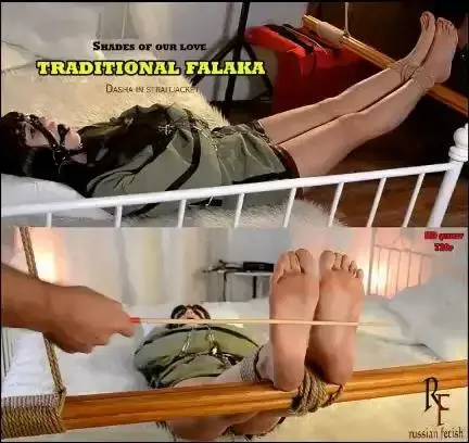 RussianFetish: Shades of our love: Traditional falaka (HD 720p) Name - Dasha<br>Nation - Russian<br>Age - 22 y.o.<br>Height - 165 cm<br>Response to bastinado - bamboo cane whipping was very strong for her. Also pose in which Dasha tied gave her a lot of discomfort. And a straitjacket that completely immobilized her ...<br><br>Slave Dasha tied in a straitjacket, chained and without the ability to get out by herself.<br>Master tied her legs on the suspension stick and decided to smack her feet.<br>Dasha is in an uncomfortable position, it is impossible to move. She ballgagged (a gag with a harness) and she can't pull it out. Dasha is so cute screaming and moaning through the gag...<br>Master has a stack, then a paddle, and finally goes to a special stick for bastinado. Here is about 17 minutes of good hot bastinado with a charming Russian girl. In the video is an abundance of beautiful plans and other amenities for eyes...<br>Enjoy!<br><br>Keywords: wrapped, gagging, escape attempt, gag talk, sheer black nylons, struggle, strappy heels, mouth packing, damsel in, duct tape, bound, chrissy marie, bondage, rope bondage, shibaru, suspension, belts, bedtie, hogtied, tight bondage, strict bondage, bound elbows, struggling, ballgagged, helpless.<br>READ LESS<br>Category: BASTINADO<br>Related Categories: STRAITJACKET, BONDAGE, BDSM, BALLGAGGED, BASTINADO.<br>Keywords: dasha, daria, shades, tied, bound, slave girl, russian, russia, punishment, falaka, foot feet, soles, ballgag, sexy feet.<br><br>姓名-大傻<br>民族-俄罗斯<br>年龄-22岁。<br>高度-165厘米<br>对bastinado-竹藤鞭打的反应对她来说非常强烈。 同样的姿势，大傻绑给了她很多不适。 还有一件把她完全固定住的紧身衣。..<br><br>奴隶大傻绑在紧身衣，链和没有能力走出自己。<br>师父把她的腿绑在悬吊棒上，决定拍拍她的脚。<br>大傻是在一个不舒服的位置，这是不可能移动。 她装了球(一个带安全带的插科打诨),她不能把它拉出来. 大傻是如此可爱的尖叫和呻吟通过插科打诨。..<br>主人有一个堆栈，然后是一个桨，最后去一个特殊的棒为bastinado。 这里是关于17分钟的好热bastinado与一个迷人的俄罗斯女孩。 在视频中是一个美丽的计划和其他设施的眼睛丰富。..<br>享受吧！<br><br>少读点<br>类别：巴斯蒂纳多<br>相关类别:STRAITJACKET,束缚,BDSM,BALLGAGGED,BASTINADO.<br>关键词：大傻，达里亚，阴影，绑，绑定，奴隶女孩，俄罗斯，俄罗斯，惩罚，falaka，脚脚，鞋底，ballgag，性感的脚。<br><br><span style='color:#b0b0b0;'>[隐藏文字，购买后可见]</span>