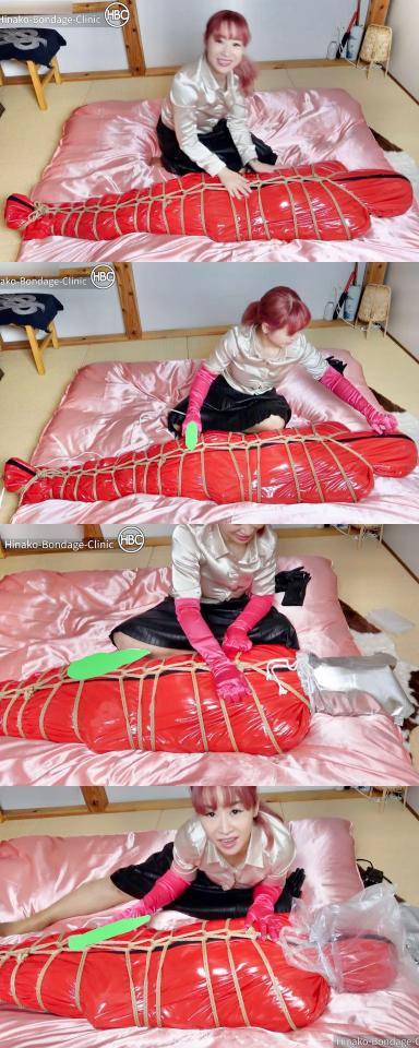 エナメルスリープサックロープ拘束 女王把男奴包进睡袋，然后用绳子五花大绑，伴以嗡嗡棒折磨，最后头套塑料袋，[X_X]小play。<br><br>审核请看这里~~~最后那个塑料带套头，没有[X_X]的哈，袋子里有空气，也没有真玩，弄了几秒就拿下来了，请放行，谢谢。<br><span style='color:#b0b0b0;'>[隐藏文字，购买后可见]</span><br><span style='color:#b0b0b0;'>[隐藏文字，购买后可见]</span>