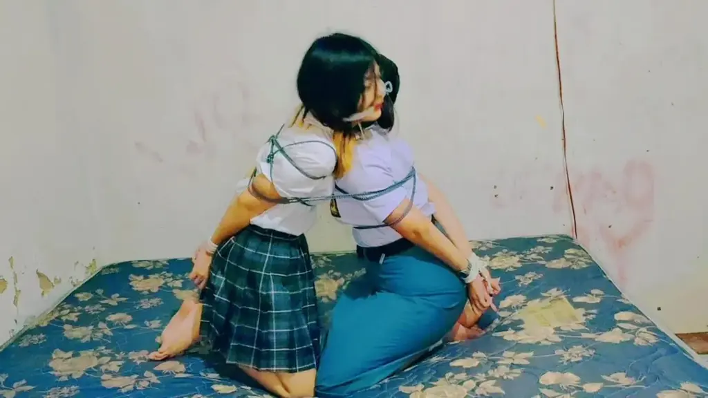 jk学生绑架系列 无聊时，2名jk学生玩逃脱挑战。 原本只有一个人被绑起来，突然来了一个强盗，将他们两个人绑了起来。 2个女学生无聊地玩逃脱挑战游戏，一个朋友把另一个绑在椅子上，她穿的袜子堵住了嘴。 绑好之后，他让他的朋友挣扎着挣脱。 过了一会他回来，发现他的朋友还是逃不掉，他给他的朋友挠痒痒作为惩罚。 他不知道，在他身后，有一个强盗已经做好了准备。 他绑定的朋友试图告诉他，但他的嘴被堵住了，所以这是徒劳的。 他的朋友从背后被下药，并被绑在日本人的位置上。 说完，劫匪将绑在椅子上的朋友带走，将他绑在与朋友相同的位置。 他们都被绑在一起，彼此面对。 他们的嘴被袜子堵住了，他们只能投降，什么也做不了。<br><br>如果视频无法播放，请通过电报与我联系。 如果电报在您所在的国家/地区被阻止，请使用 vpn<br><span style='color:#b0b0b0;'>[隐藏文字，购买后可见]</span>