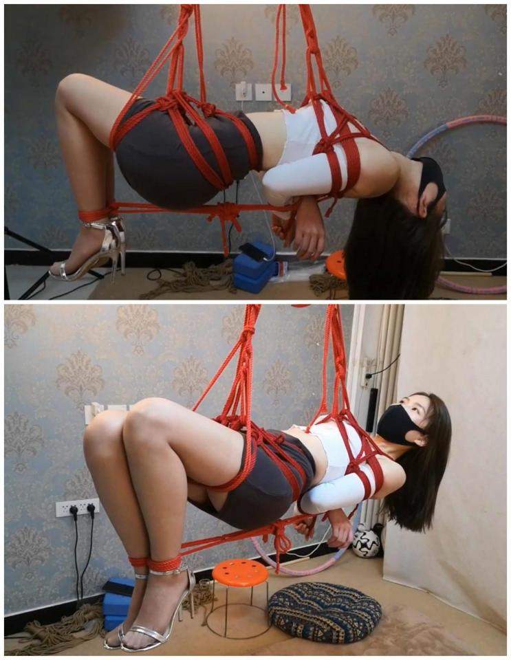 [凌菲] Suixin Original — Ailin face-up suspension, spinning Suixin Original: Ailin in face-up suspension, spun around.