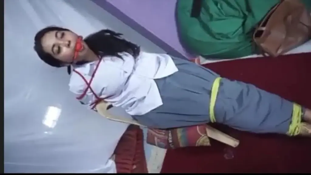 阿里坎演员“绑架家庭主妇，强迫女儿穿jk制服” 丈夫上班，孩子上学，劫匪闯入家中，将可怜的家庭主妇抓走。 命运如何？ 屋子里静悄悄的，突然一群强盗闯了进来。 一名家庭主妇被当作囚犯带走，而她的孩子则被绑在家中。 他被迫穿上 JK 的制服，劫匪将他绑在椅子上。 劫匪用餐巾纸堵住孩子的嘴，让他试试。 过了一会儿，强盗打开了嘴里的塞子。 儿子请求释放，但强盗肯定不同意。 强盗终于又用球塞住了孩子的嘴，闭上了眼睛。 现在孩子不能尖叫求救，甚至看不见。 劫匪随后和孩子玩了一会儿，然后把他一个人绑在家里，束手无策。