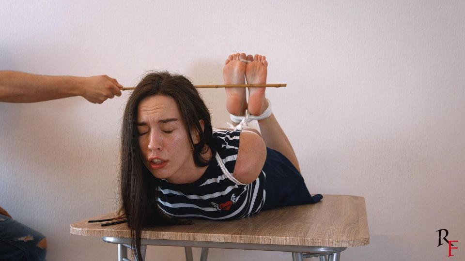 Bastinado with ballgagged Home girl (FULL HD MP4) From: RF studio production (4066 Clips)<br> <br>Description:<br><br>Little Home girl lies hogtied on the table. I come and put a bamboo stick into her mouth. Then I whip her cute feet with a rubber cord. This device isn’t very painful for her and I take the stick from her mouth and hit her feet. Then I put a ball gag into her mouth and continue the punishment. After that, we can see tiny red marks on her feet. Enjoy!<br><br>Home girl is open for your requests. Feel free to contact us!<br><br>You might also like:<br>Home girl punished on the kitchen table (FULL HD MP4)<br>Home girl completely wrapped and mummified with a PVC tape (FULL HD MP4)<br>Anfisa feels pain on her feet. Bastinado with bamboo stick (FULL HD MP4)<br>Bogdana. Tough and emotional bastinado with new slave girl (FULL HD MP4)<br>Nasty girl: Hot heels part III (HD 720p)<br>Esenya suffers Hard bastinado and foot (4K UltraHD MP4)<br>Polina's Predicament (FULL HD MP4)<br>Nasty girl: UNBEARABLE PAIN II (HD 720p)<br>Double pain for two girls 2. Kate Anima and Marianne (FULL HD MP4)<br><br> <br><br>READ LESS<br>Category: BASTINADO<br>Related Categories: BASTINADO, BONDAGE, BALLGAGGED.<br>Keywords: home girl, punishment, bastinado, hogtied, table, ballgag, girl next door, no nudity, slave girl, bdsm, m/f, barefoot, foot fetish, feet whipping.