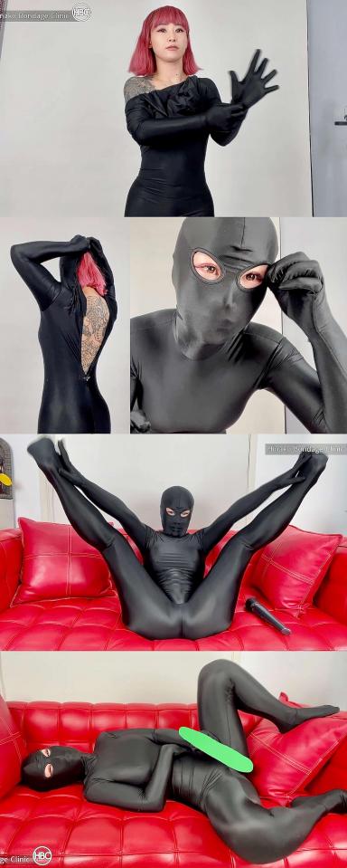 目出しゼンタイでオナニー 骚媚姐姐雏奈子，穿上露眼黑zentai，用嗡嗡棒自嗨。<br>不得不说,雏奈子的眼神是真勾人啊。<br><br><span style='color:#b0b0b0;'>[隐藏文字，购买后可见]</span>