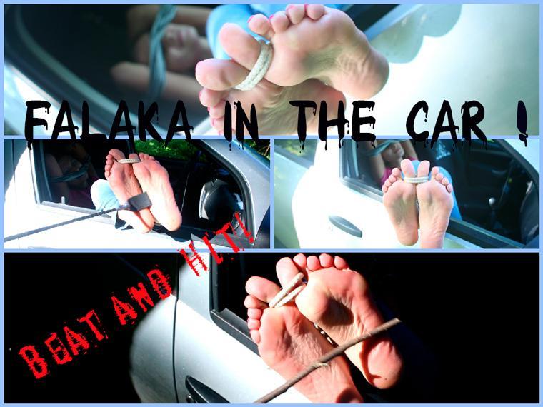 Falaka in the car (HD 720p) Description:<br><br><br><br><br>Name: Alina<br>Age: 23 y.o.<br>Height: 170 cm<br>Character: unstable<br><br>of Alina was quite easy. I gagged her and tied hands and feet.<br>Now she will be punished. Hmm, my favorite whip broke. But here the forest and I will take a good rod - it will be more painful. So it really was! Kick and scream.<br>Heck. Some man strolls nearby... To me he is not a problem. I will continue our actions!<br>Enjoy<br><br><br>READ LESS<br>Category: BASTINADO<br>Related Categories: OUTDOORS, FOOT FETISH, BASTINADO, BONDAGE, ROLE PLAY.<br>Keywords: alina, tickling in russia, russian fetish, bastinado in the car, car punishment, feet foor soles, rus girl, punishment, bdsm, bound feet, toe-tied, toe ties, gagged, scarf bondage, russian girl next door.