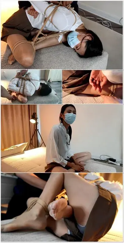 长腿妹子欣悦，白衫短裙丽人行第一季，桃缚之虐  