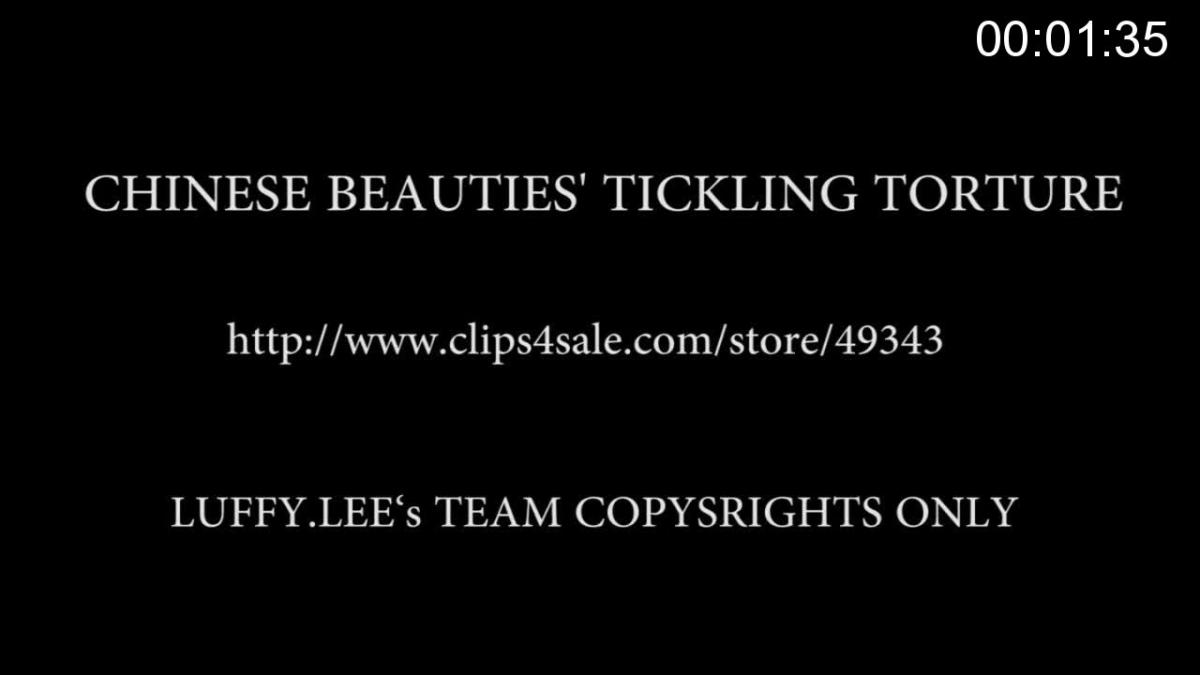 Tickling Model HONGHONG Tickling nylon/Bare clips4sale工作室出品，香港美女HONGHONG被迷晕然后绑在床上被另一个美女用各种工具挠丝袜和裸足