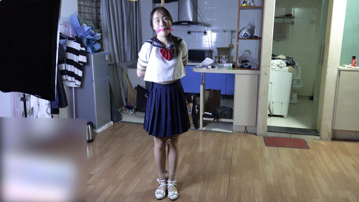 【子衿原创】新模试镜-水手服新妹子体验最紧的五花紧缚口球单独放置在房间 百度下载解压密码：zjsy,子衿工作室向全国绳艺爱好者提供：体验绳模捆绑服务，绳模全国可空降、绳艺作品销售、作品定制等，另外本店招募合作伙伴。约拍订拍请联系Q449214375 微信happiiny