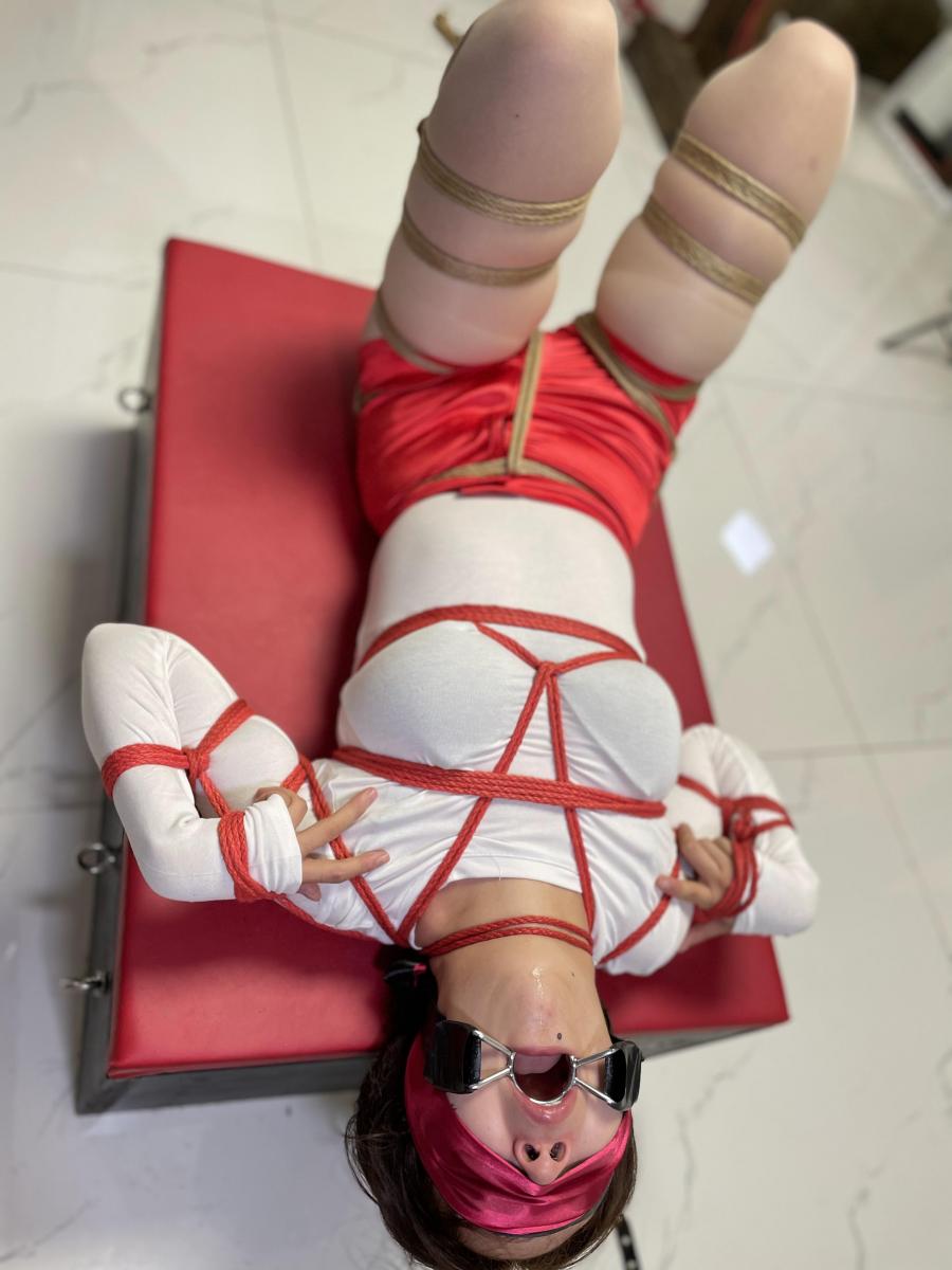 语音输入法 续（犬缚） 企图逃跑的小姐姐 又被抓回来，这次不止是刁难她那么简单，主人开始不加掩饰地揉虐她，把她捆成了一只母狗，戴上口枷 鼻钩！继续她那没完成的任务。、、