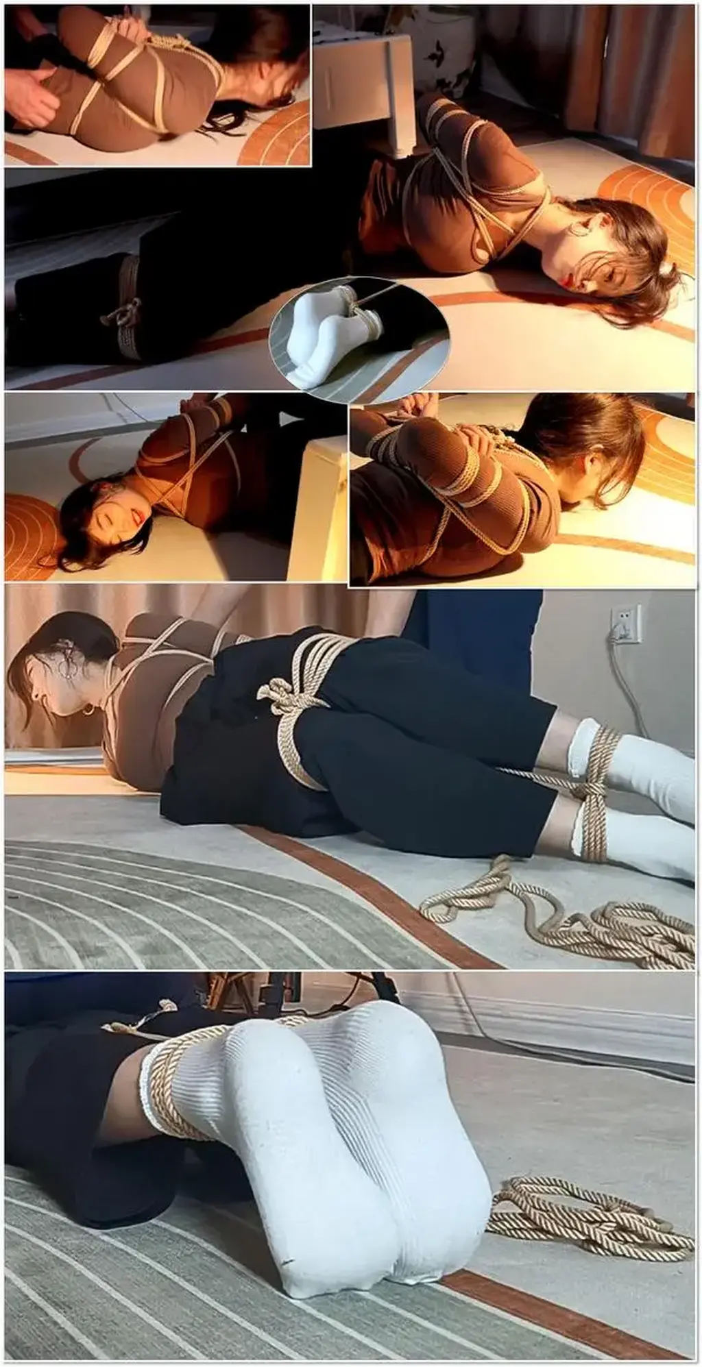 晴子试镜第三季，性感小猫咪的漂亮后高手、股绳、蛇 缚、扭的魅，敏感点游戏，过激痒反应，剧烈挣扎，美脚白袜福利  