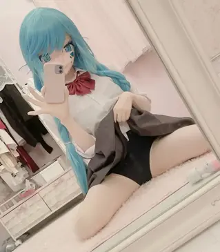 [ choiya ]ひれ耳ちゃんスク水制服JK死库水Kigurumi [ choiya ]ひれ耳ちゃんスク水制服JK死库水Kigurumi