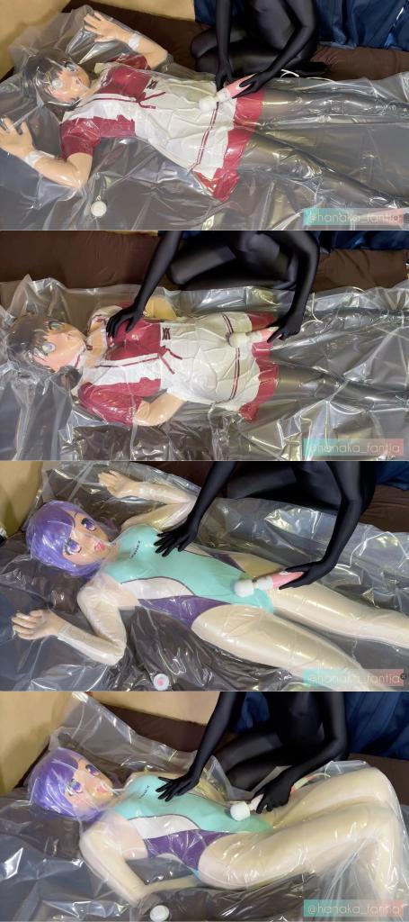 【︎✿小花︎✿】①Packing Kigurumi 小M分别穿着两套衣服进真空袋，被zentai女S玩弄。<br>快乐棒强高play，外加真空窒熄折磨。<br>每套衣服分别抽真空玩弄两次。<br><br><span style='color:#b0b0b0;'>[隐藏文字，购买后可见]</span>