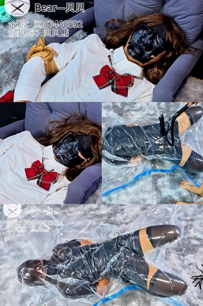 【贝贝熊原创】看你的双手都勒出分割线了！这不是你最喜欢的息窒吗？为何薄薄地敷贴也挡不住你呼吸的欲望？实在不行加上胶带挡住你呼吸的欲望呢？再不行！在真空袋里让你感受绝望 【小熊日常日记25-敷贴胶带真空 单敷贴这小熊好像很容易弄开，这就让我很不开心了！！<br>但是看见你的双手勒出分割线了！！虽然有点可怜，但是还是不想放过你呀！！<br>那就给你再痛快一点吧！！敷贴 胶带紧紧贴着，让你无比的难受，谁让你连坐都不会坐了！<br>再捆绑的紧一点，看你怎么弄开，闷到你哭，闷到你瑟瑟发抖喊不要<br>看得出来你很难受，后面还把支架给踢倒了！！虽然知道你很难受了，但是这种行为也需要被惩罚<br>乖乖进真空袋被玩弄吧！！那这次就惩罚你！！没能把自己憋晕吧！！<br>·小熊日常日记系列为小熊作品，报复贝贝系列为贝贝作品。补充说明小熊是伪娘，贝贝是女生<br>·出新系列小熊日常生活系列，贝贝日常生活系列。补充说明小熊是伪娘，贝贝是女生，作品为生活中偶尔玩得一些小视频内容：tk、强高、息窒、恋足等（随机更新）<br>·接受视频定制:呼控类型、息窒类型、调教类型（企鹅联系：3987468592）<br>·新建了一个粉丝企鹅群，欢迎大家进来唠嗑 （974844755）<br>·有问题可以企鹅找我：<span style='color:#b0b0b0;'>[隐藏文字，购买后可见]</span><br>·解压方式：<span style='color:#b0b0b0;'>[隐藏文字，购买后可见]</span>