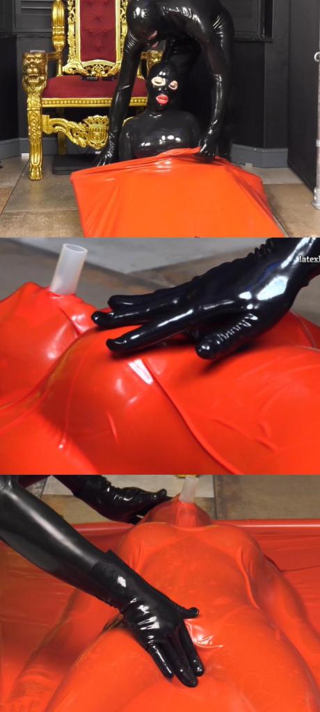 Red Vac Bed 创作：Lola Noir<br>Vac beds are fun ! And even more fun if you have someone who can play with you ! Watch me being locked in a red vac bed and subjected to an orgasm. I definitely cum the hardest when trapped in latex !