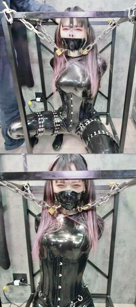 10分〜【ラバー拘束鼻責めプレイ】complete plan 小奴被框架拘束。<br>先是胶带封嘴，挂鼻钩，捏鼻窒熄。<br>随后胶带把口鼻全封住，加强窒熄折磨，玩的直挣扎。<br><br><span style='color:#b0b0b0;'>[隐藏文字，购买后可见]</span>