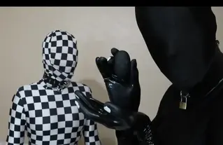 【kaya】2021-05-29 zentai<br>Part two: let's play with this wrapped doll and see what we can do with her. She has something buzzy inside her