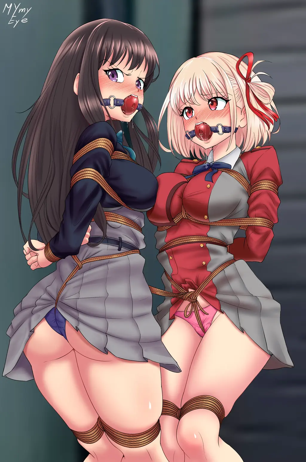 Takina & Chisato (June poll winners) - Gag Variants+Nico Robin - Topless + Variants - 作者是Mymyeye