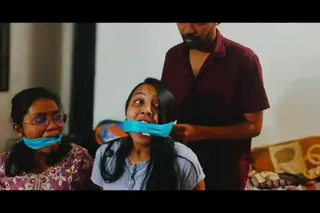 Punish by teacher The teacher punishes the bad students