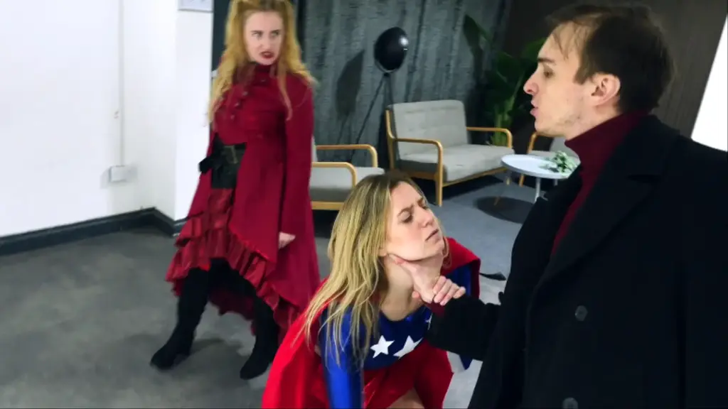 King of Pain Summoned under false pretenses, our superheroine Patriot-Girl is cornered by Edward King and Nancy Blackwood, who use ruthless tactics and a terrifying weapon to break her will. Caught between agony and impossible demands, she faces a harrowing choice: betray her fellow heroines or endure unimaginable suffering. The proud champion finds herself trapped in a game where defiance invites destruction, and submission could spell the downfall of everything she once stood for.