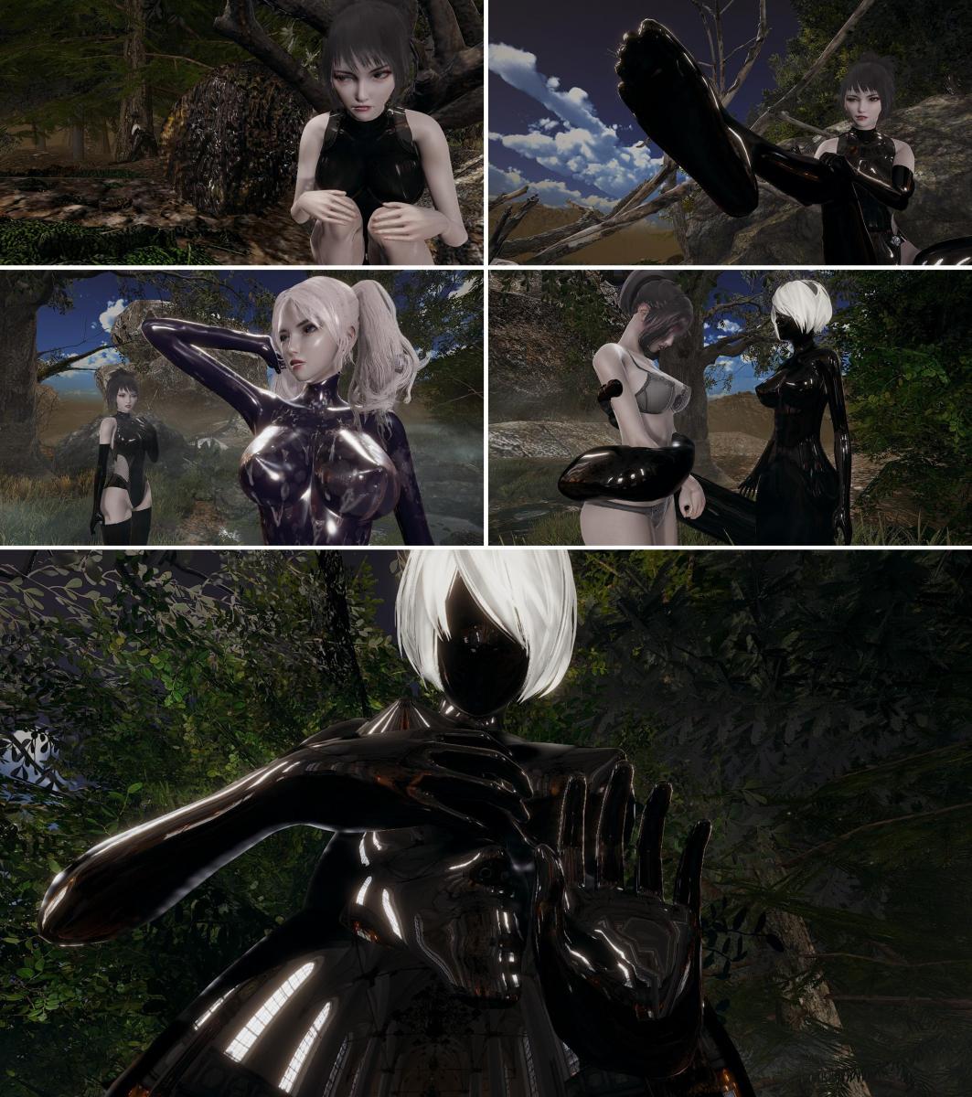  [swimsuit,Gag,latex bodysuit,Mummification,Long Gloves,story rich,Leotard,Wet-Play]