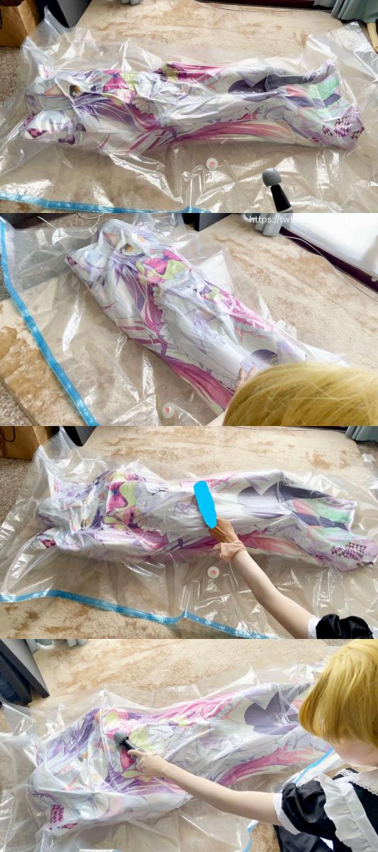 Haku‘s Lab No.6 Pillow vacuum packing 把人形可爱抱枕放进真空袋里，然后~~~~~<br>人形抱枕的东西，希望大家会喜欢~~~<br>