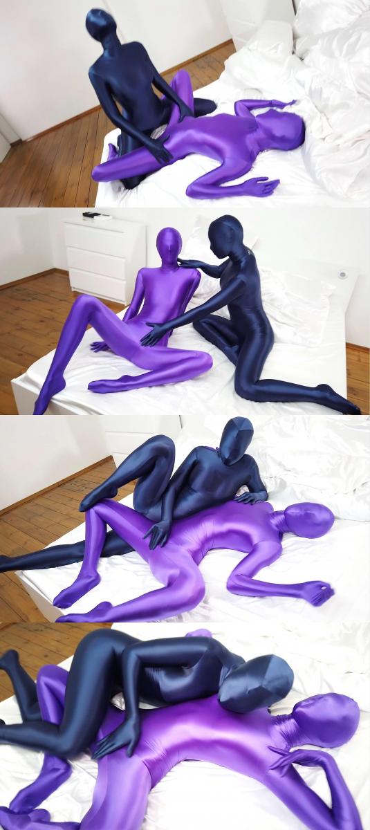 [W’sH]——女同(双女)——紫色zentai+深蓝zentai——激情贴贴互摸 依旧是两个身材曼妙的女孩，在zentai的包裹下，紧紧缠绵。<br>深蓝zentai女孩明显攻气十足，不紧不慢的抚摸挑逗着紫色zentai女孩。<br>紫色zentai女孩在包裹下，肌肤也变得敏感，舒服的扭动着腰肢，慵懒的呻吟着......<br><br><br>注：<br>W’sH 工作室<br>专注于zentai、紧身衣、spandex、丝滑光泽衣物、乳胶、睡袋、捆绑、锁链……等一系列恋物拍摄。<br>清一色欧美模特，高颜值，好身材。<br>单女、女女、三女应有尽有，各种玩法层出不穷。<br>拍摄手法极具艺术性，作品极具收藏价值。