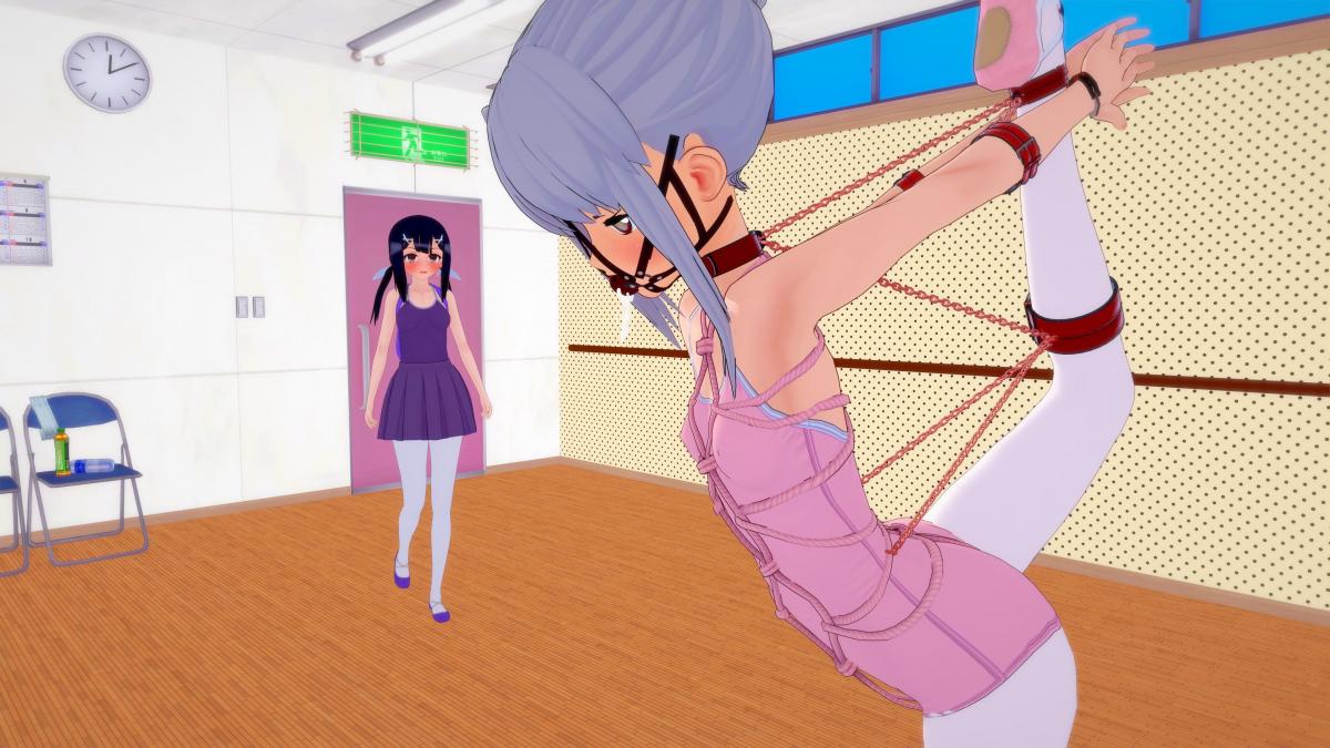 伊莉雅的舞蹈训练2 [Tortoise shell tie,Gym Suit,Japanese Anime,White Pantyhose,Ballet suit,Pantyhose,Ball gagged]