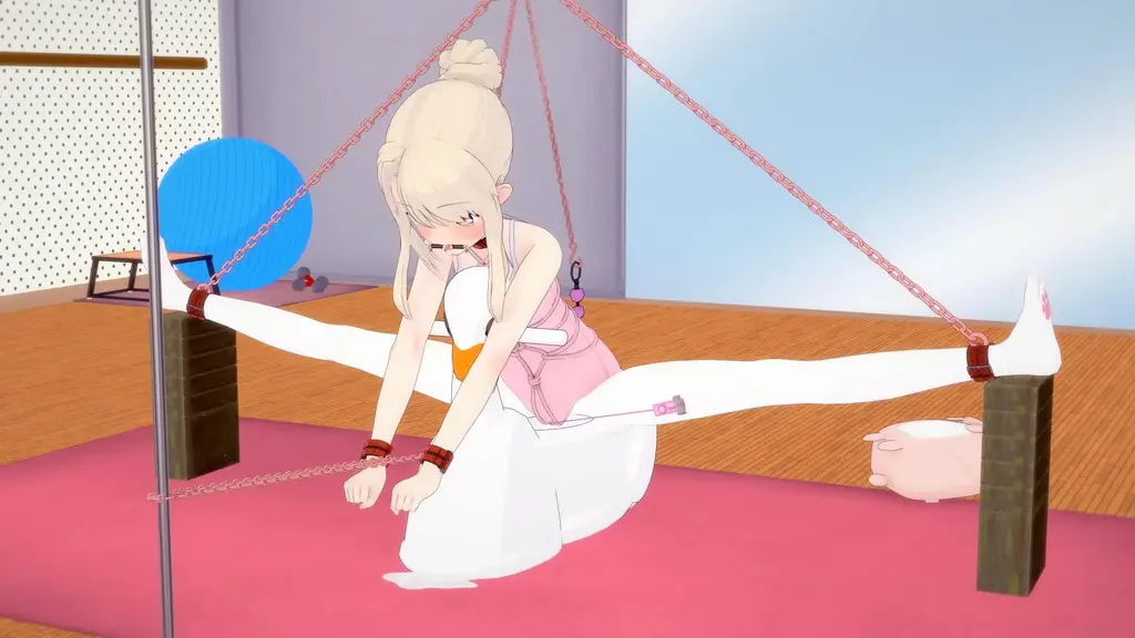 伊莉雅的舞蹈训练4 [Tortoise shell tie,Gym Suit,Japanese Anime,White Pantyhose,Ballet suit,Chained up,Pocket Vibrator,Jujitsu,Pantyhose]